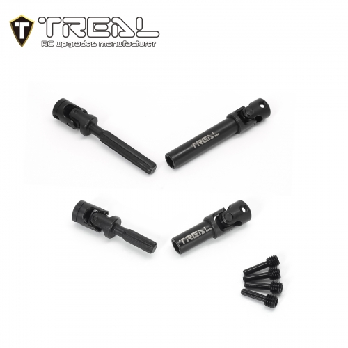 TREAL Heavy Duty Steel Center Slider Driveshaft Set (2P) for 1/18