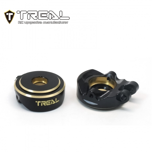 TREAL Brass Front Steering Knuckles Set 18.6g/pc (2P) L&R Heavy