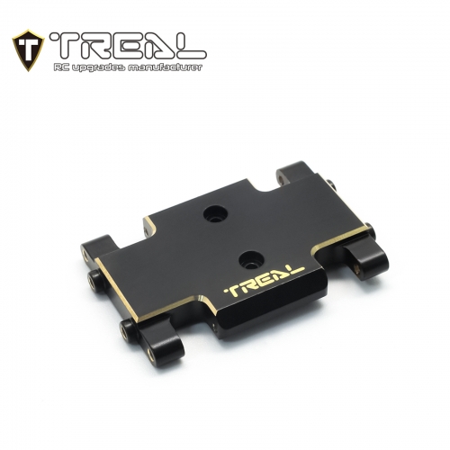 TREAL Brass Center Skid Plate  CNC Machined Upgrdes Compatible with 1/24 Axial AX24