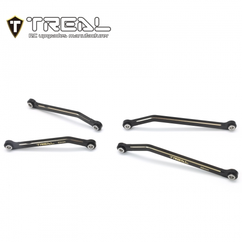 TREAL Brass High Clearance Links Set (4pcs) Chassis Lower Links Compatible with TRX4M Defender Bronco