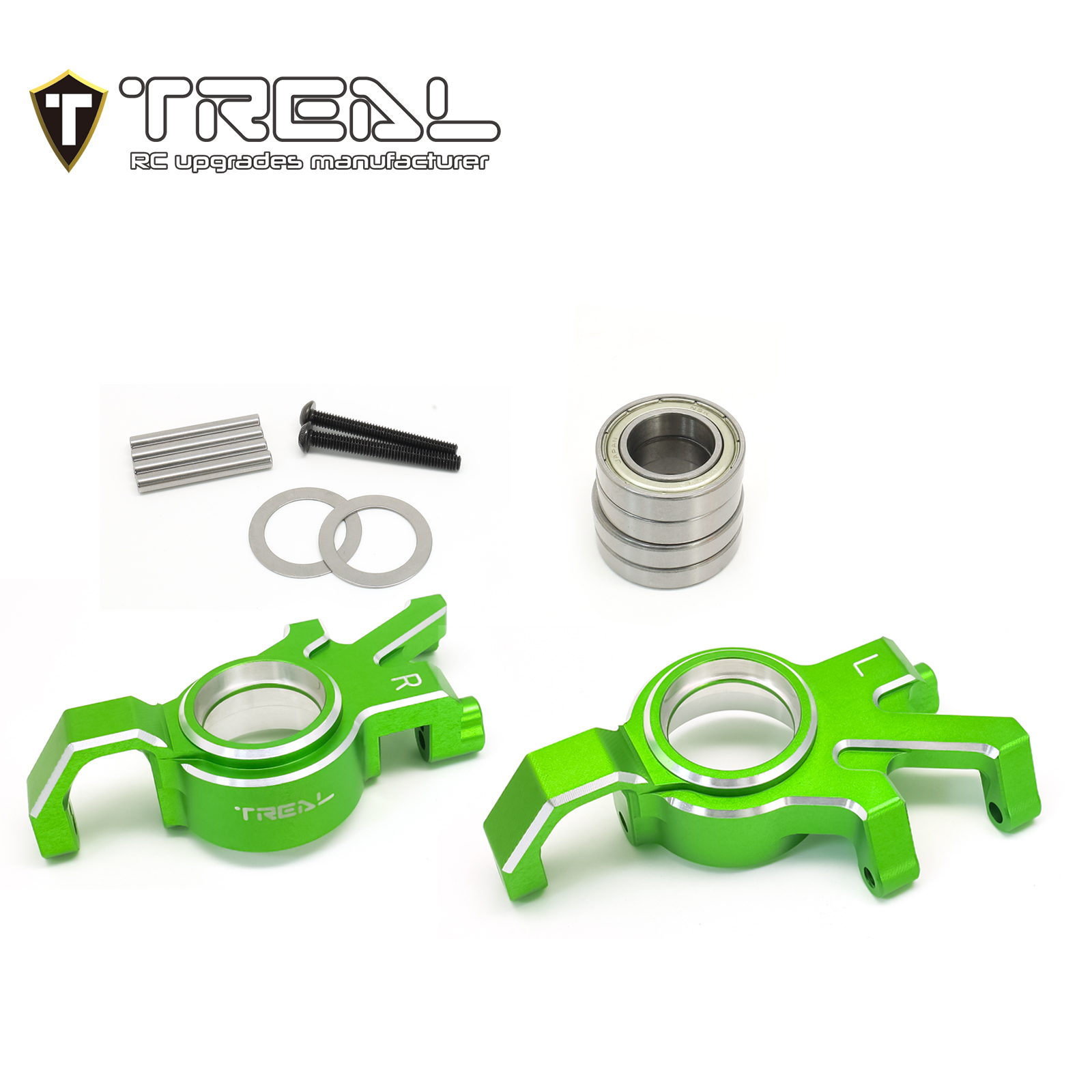 Treal Aluminum 7075 Front Hubs Steering Blocks for XMaxx