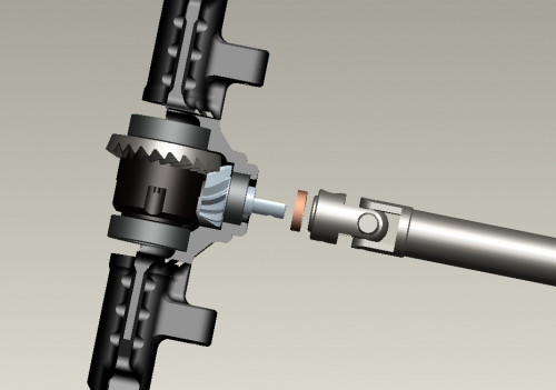 TREAL Harden Steel Differential Gears Set 12T/24T for FCX24
