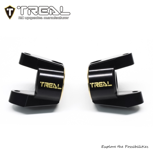 TREAL SCX10 Pro Brass C-Hub Carriers L/R Heavy Weight Upgrades Compatible with Axial 1/10th SCX10 PRO Comp Kit