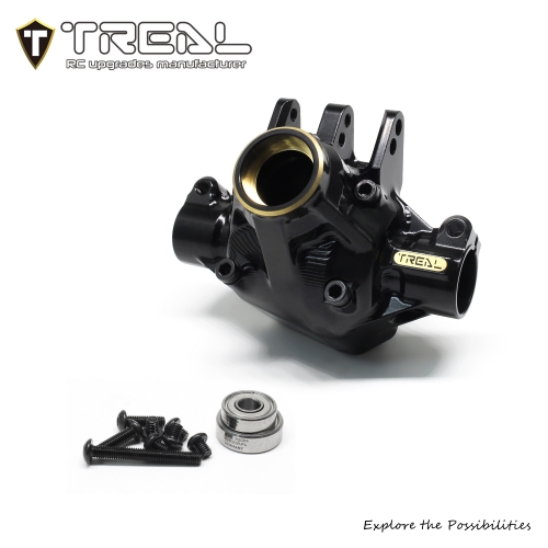 TREAL SCX10 Pro Brass Rear Axle Center 3rd Member Housing w