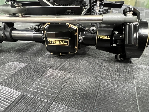 TREAL SCX10 Pro Brass Front Axle Center 3rd Member Housing w Diff