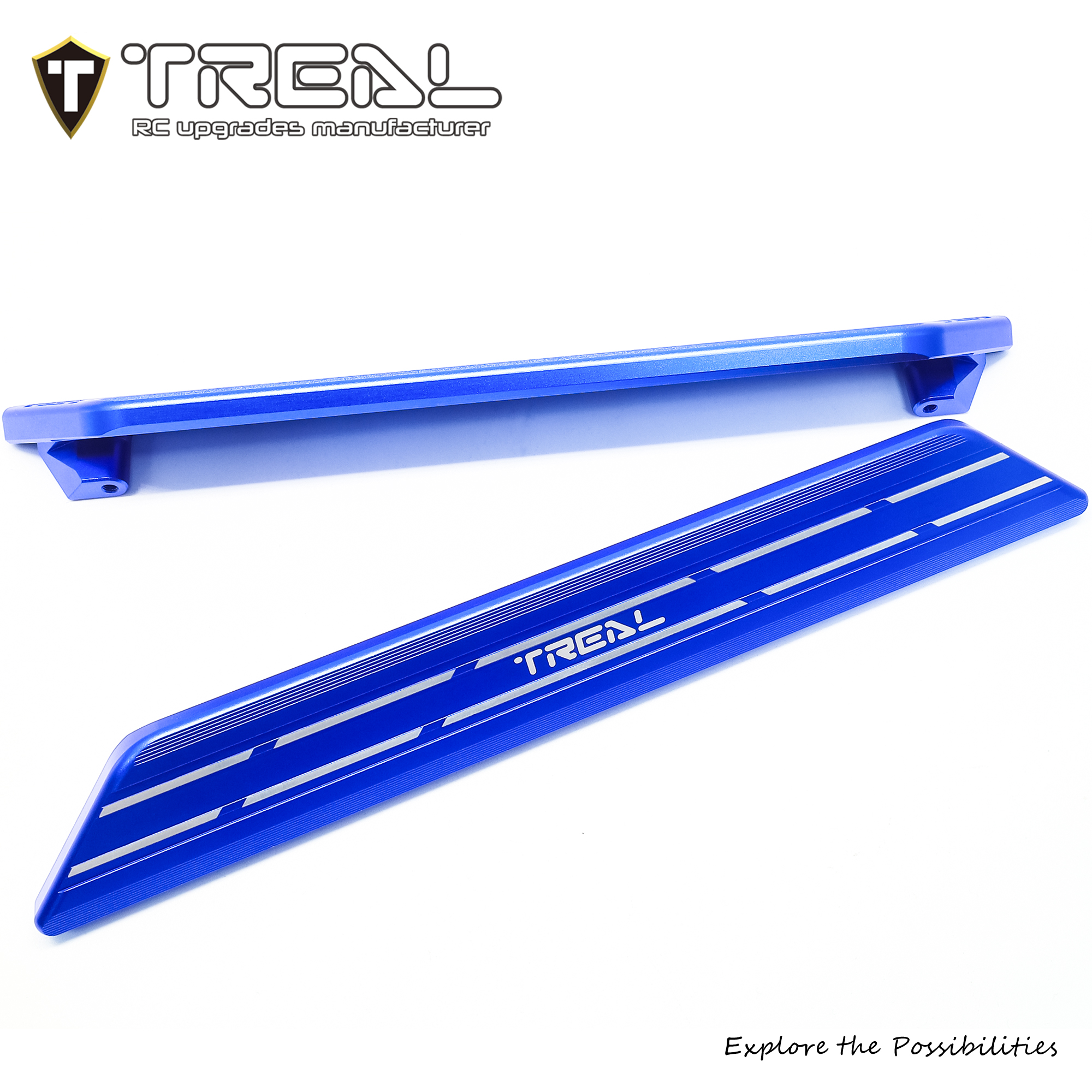 TREAL XRT Side Rails Step Plates Aluminum 7075 CNC Machined