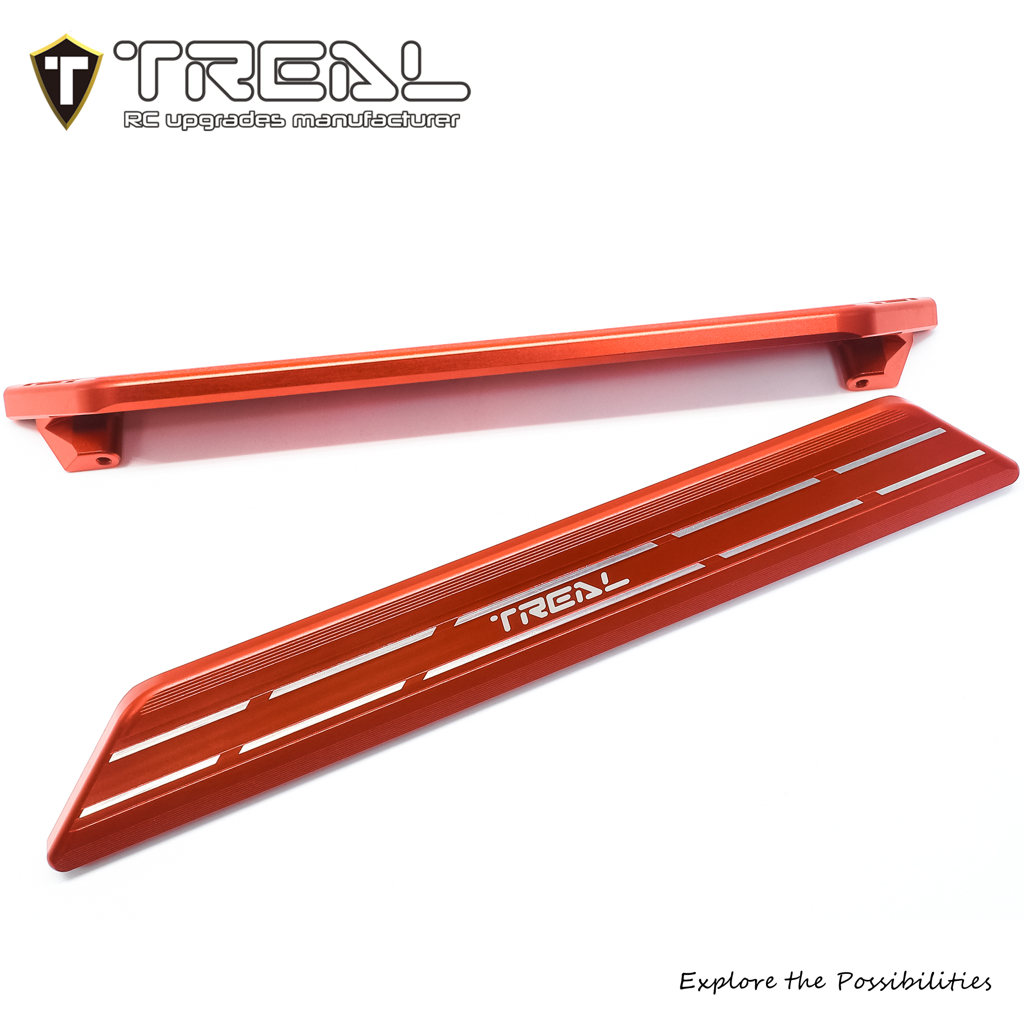 TREAL XRT Side Rails Step Plates Aluminum 7075 CNC Machined