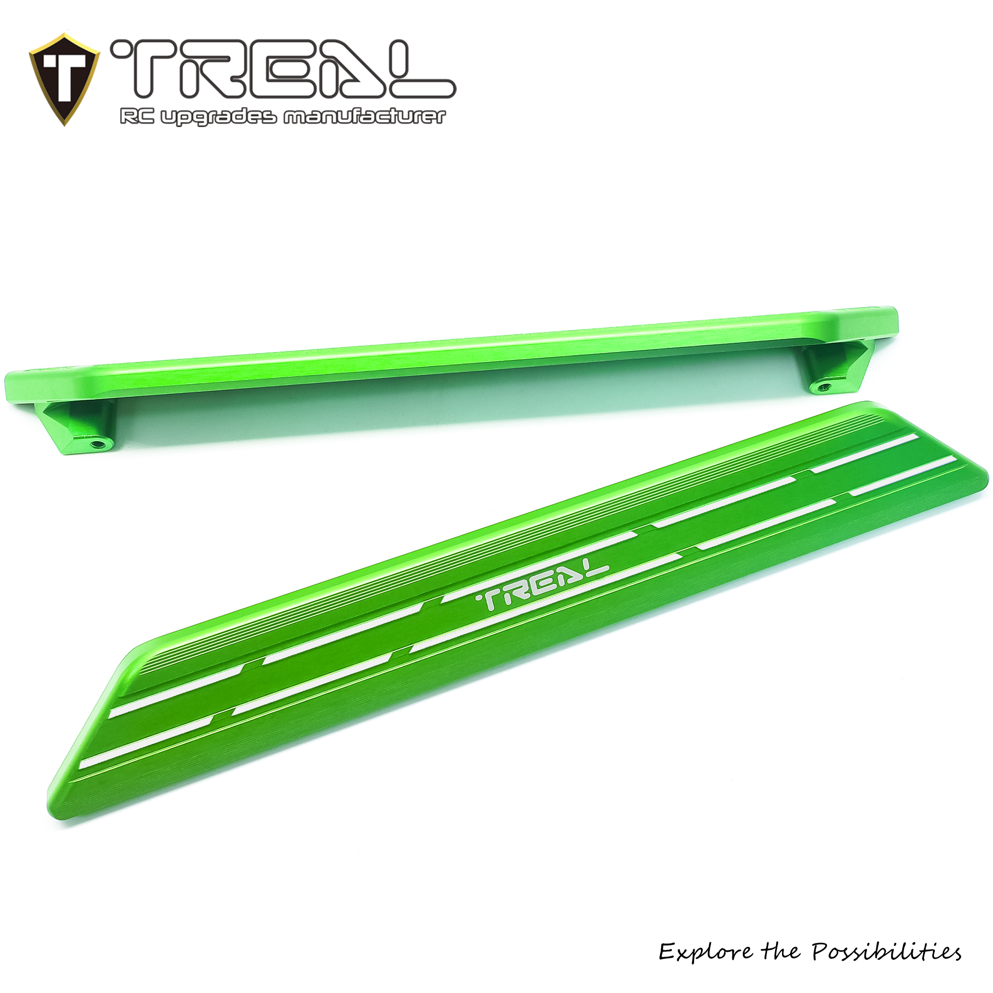 TREAL XRT Side Rails Step Plates Aluminum 7075 CNC Machined
