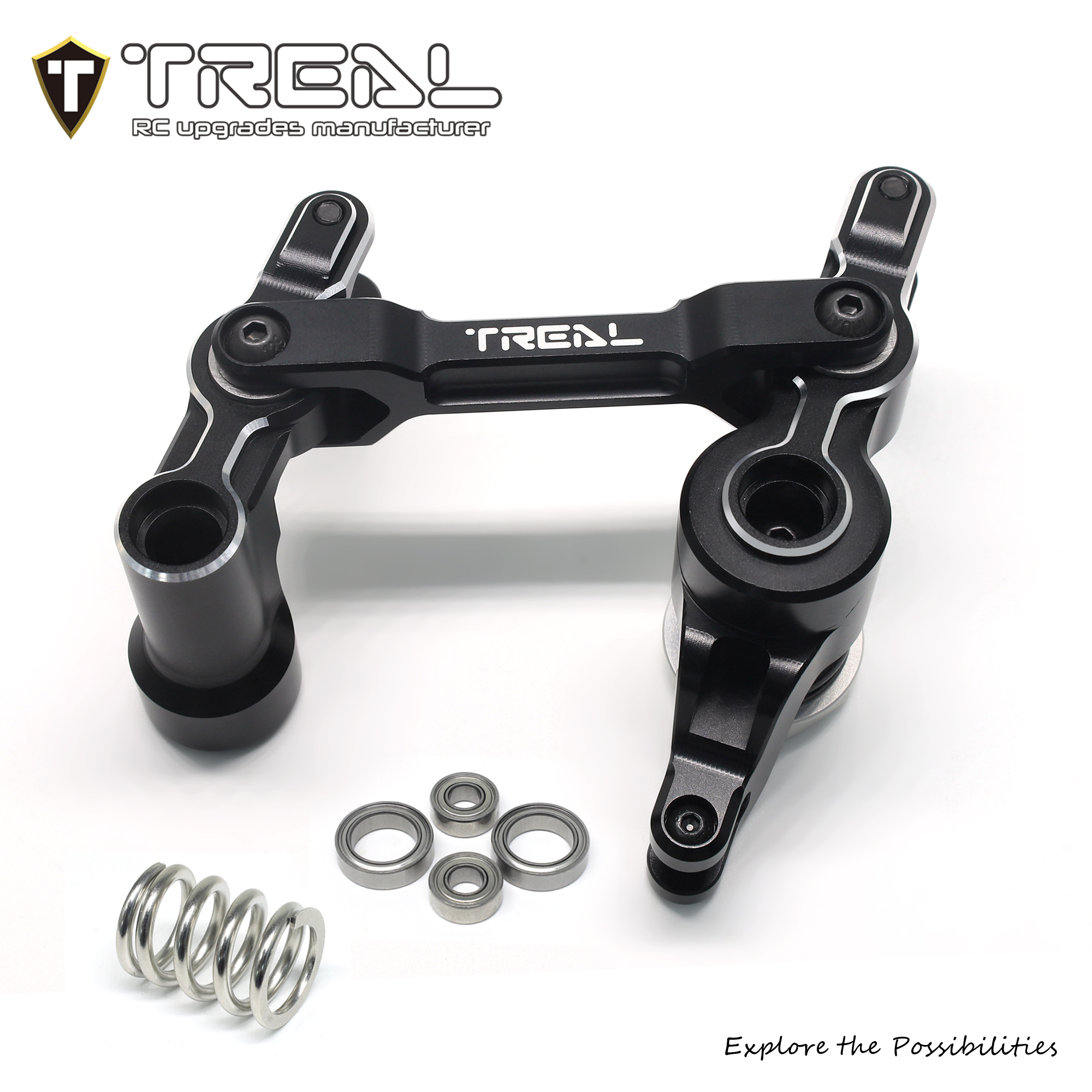 RT 75855専用 TREAL Aluminum 7075 Servo Saver Steering Bell Cranks Compatible