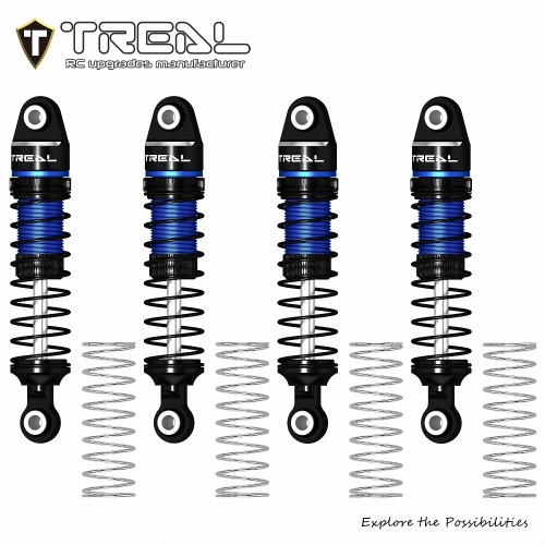 TREAL TRX4M Shocks 53MM Oil-Damper Threaded Shock Absorber Upgrades Compatible with Traxxas 1/18 TRX-4M TRX-4MT