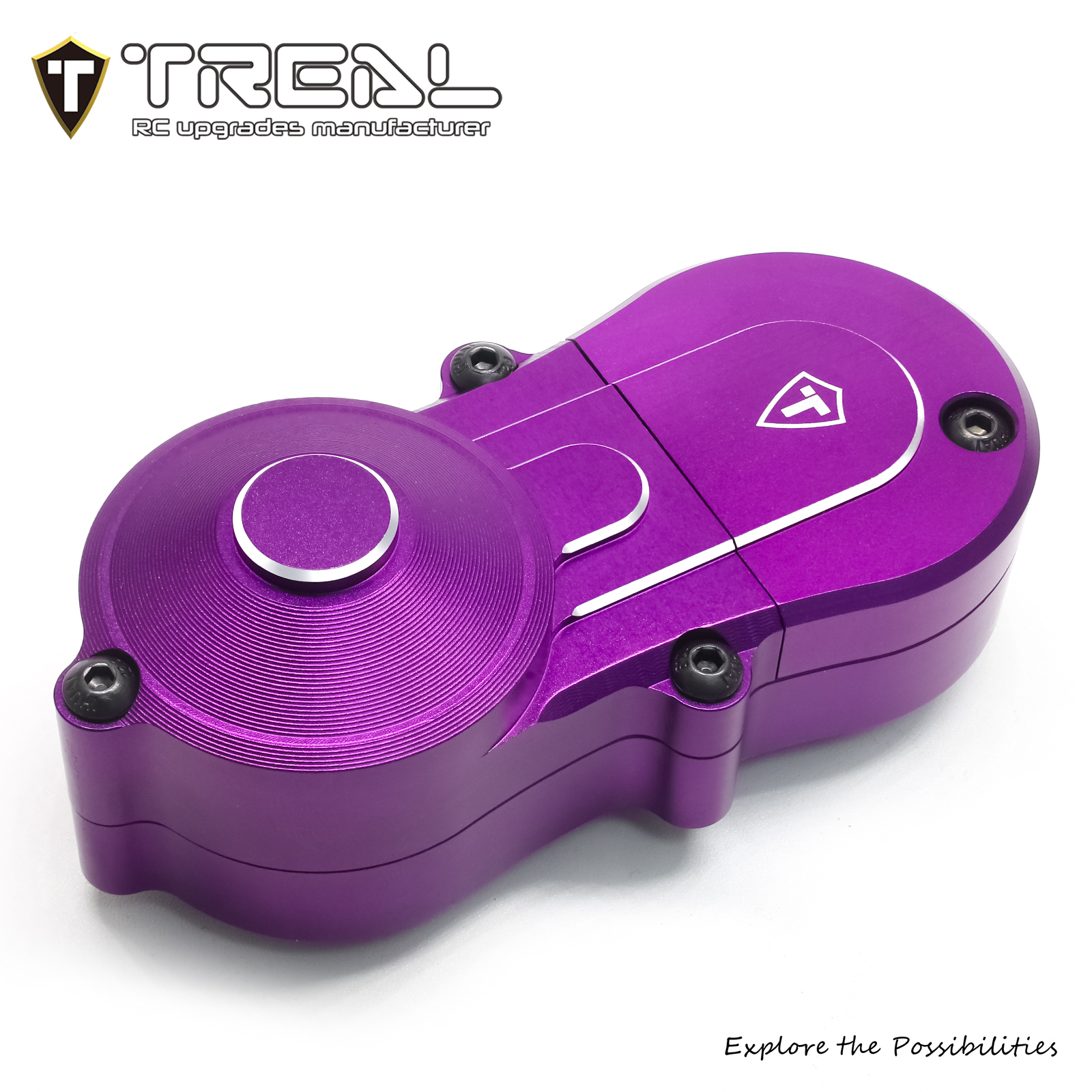 Treal Aluminum 7075 Gearbox Housing for Losi LMT Monster Truck