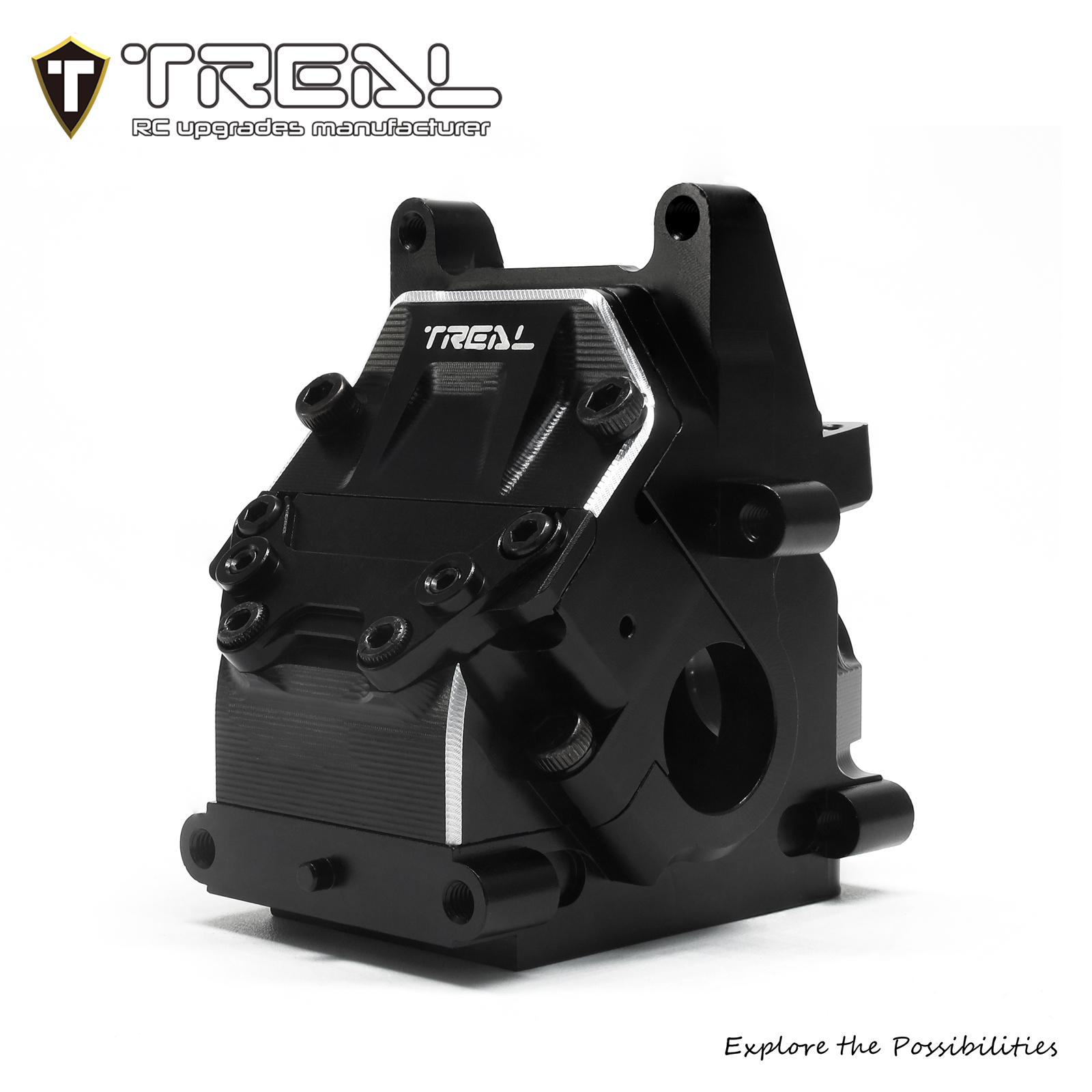 TREAL Aluminum 7075 HD Gearbox Case Bulkhead for Arrma 1:8 KRATON ...