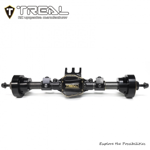 TREAL SCX10 Pro Brass Rear Axle Center 3rd Member Housing w Diff