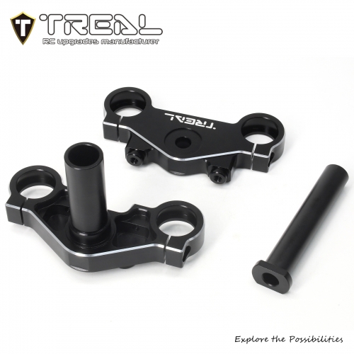 TREAL Losi Promoto MX Triple Clamp Set, CNC Machined Aluminum 7075 Upgrades for Losi 1/4 FXR Motorcycle