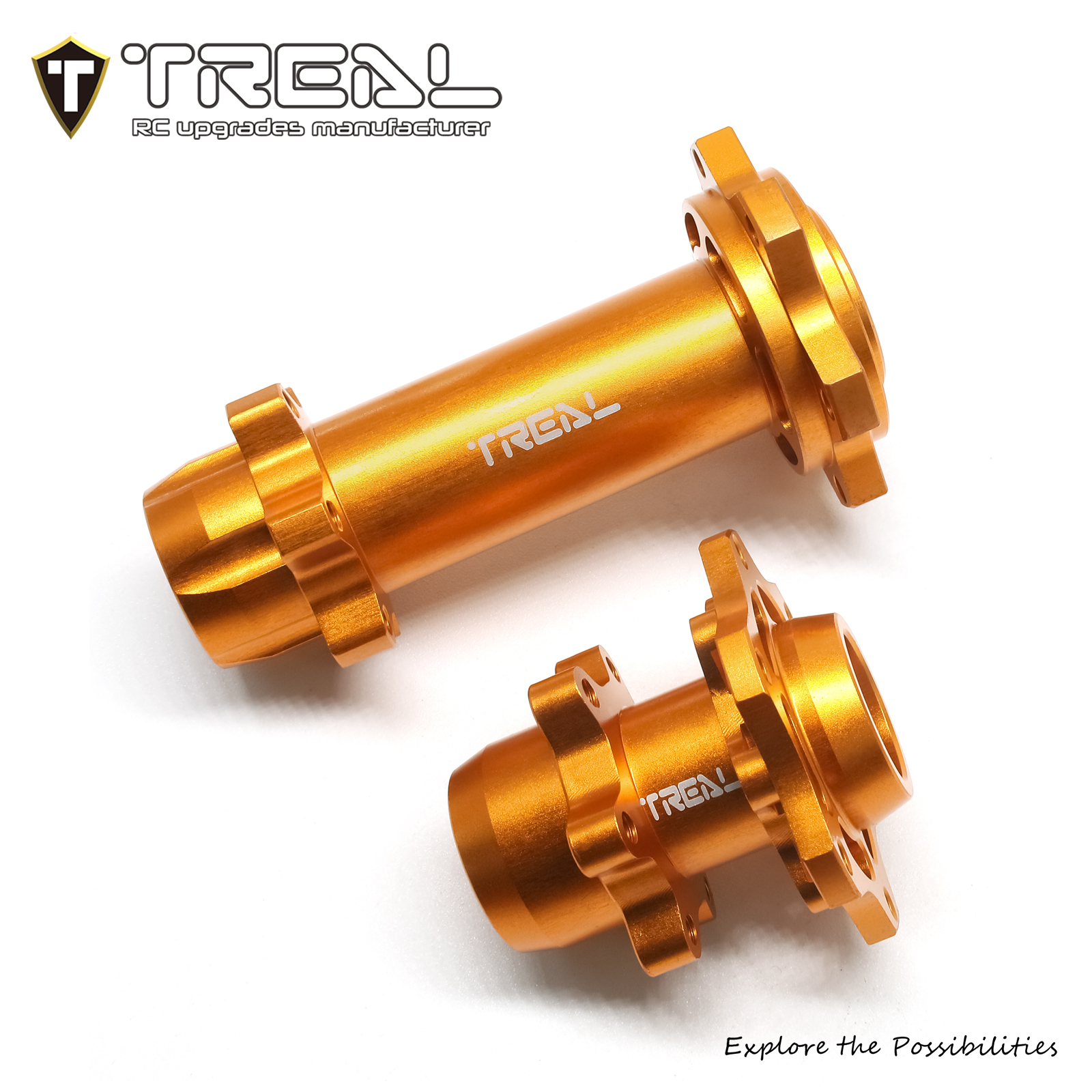 Aluminum 7075 Fork Tube Set For LOSI 1:4 Promoto-MX Motorcycle - Gold Upgrade Parts For LOS06000 & LOS06002 Models
