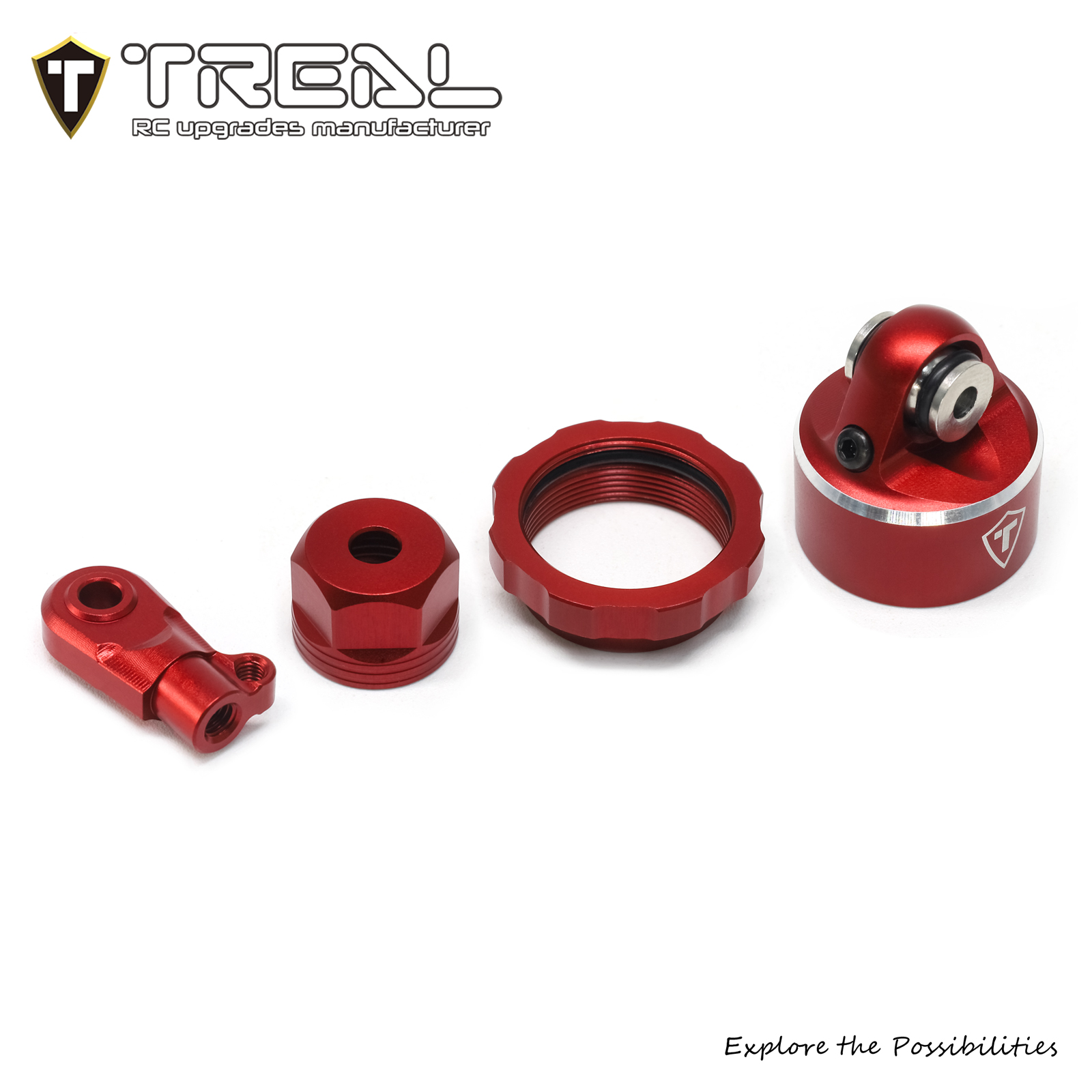 Kit Snodi E Tiranti In Alluminio 7075 Per Moto RC LOSI 1/4 Promoto-MX – Colore Nero, Ricambi Upgrade - 4