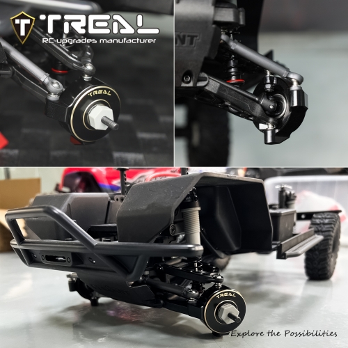 【Treal】　Element Enduro ブラス Cハブステアリングブロック TREAL Brass Front Steering Blocks Knuckles(2) Heavy Weight 90g/pc