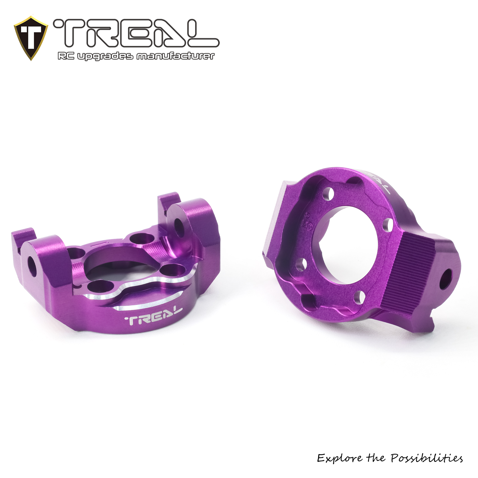Traxxas Red Hobbypark Aluminium Caster Blocks C-hubs Pour Togo Traxxas Maxx V2 Upgrades