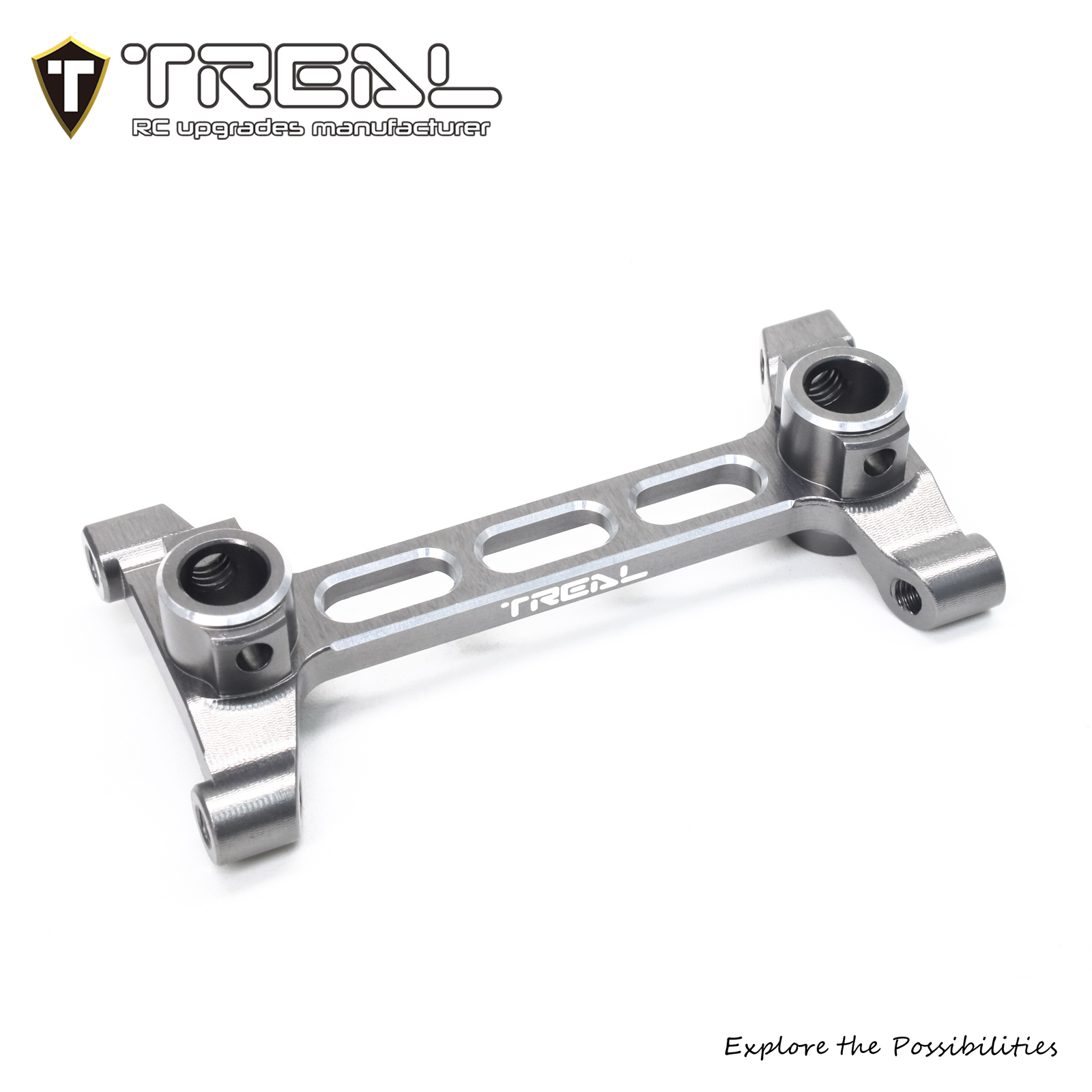 TREAL Aluminum 7075 Rear Chassis/Shock Tower Brace, Rr Chass Shock