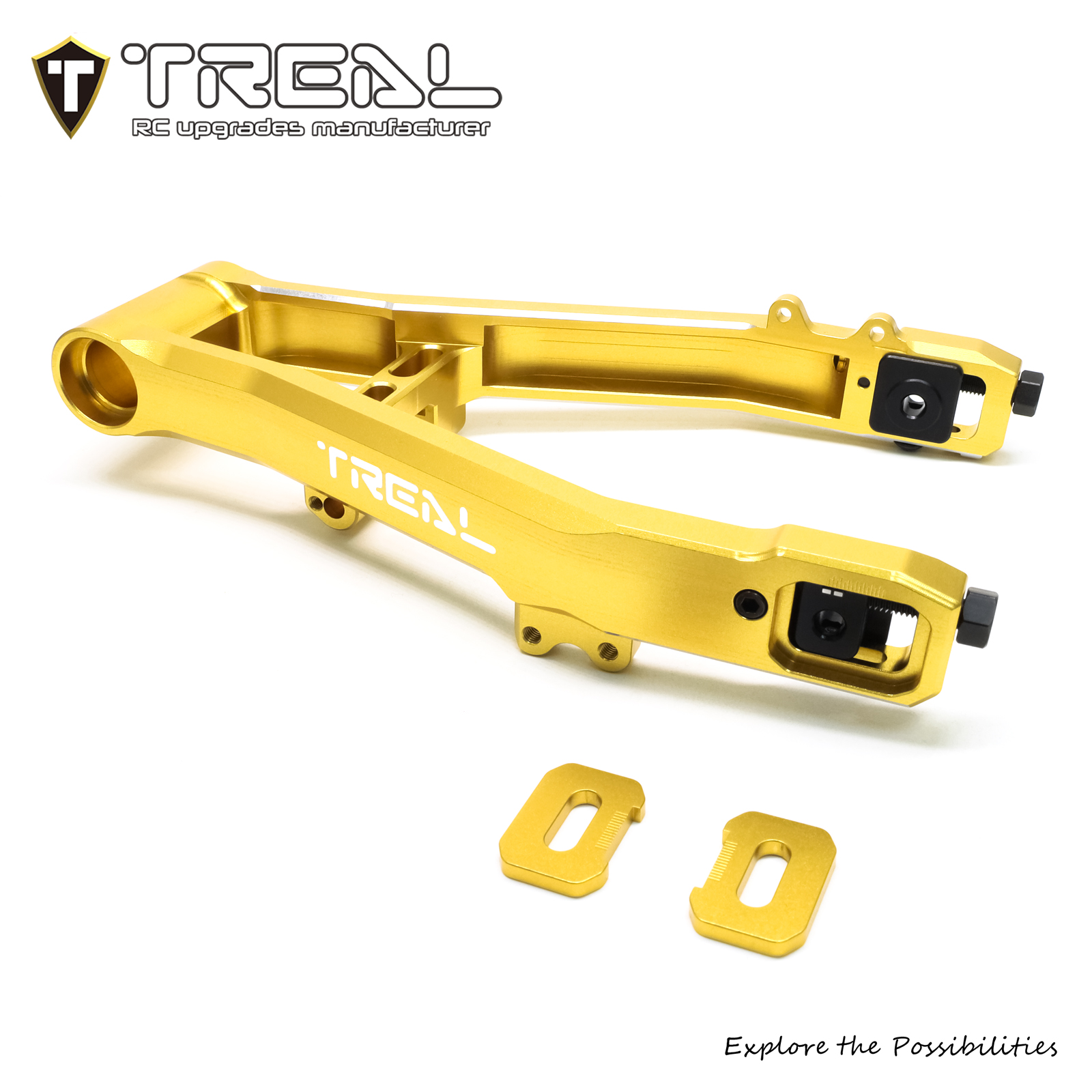 TREAL Aluminum 7075 Adjustable Rear Swing Arm CNC Billet Machined Upgrades  for Losi Promoto MX Motorcycle