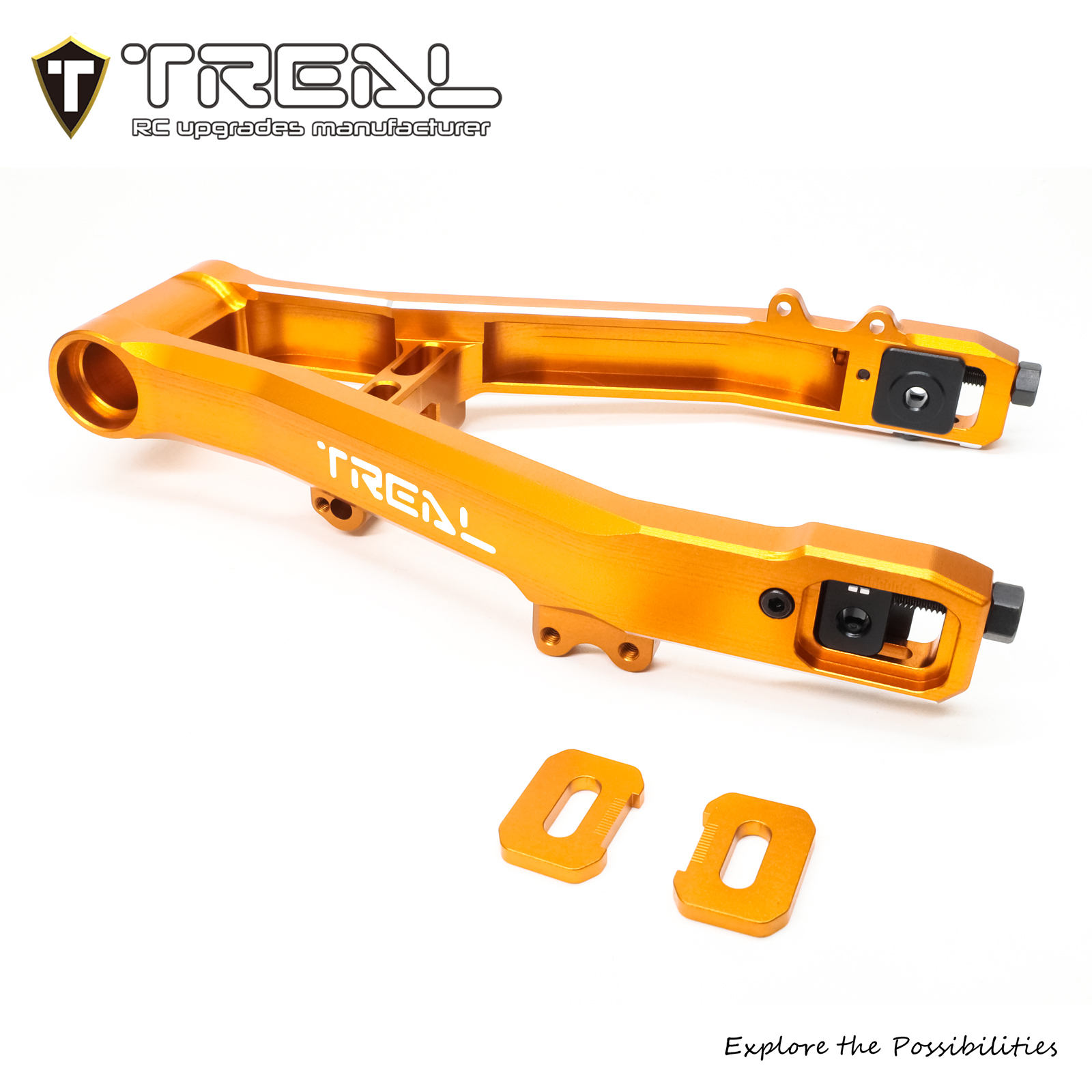 TREAL Aluminum 7075 Adjustable Rear Swing Arm CNC Billet Machined