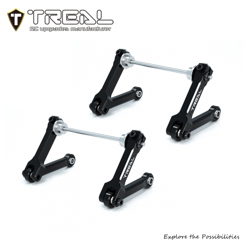 TREAL Aluminum 7075 Front Rear Sway Bars W/ Torsional Bar Set (2) for 1/18 Mini LMT Monster Truck