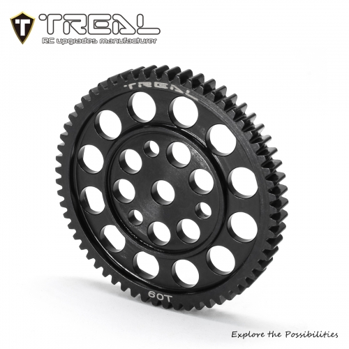 TREAL Harden Steel Spur Gear 60T 32 Pitch Upgrades for 1/10 SCX10 Pro Replacment of [AXI232075]