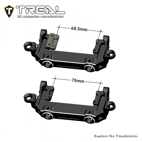 Treal SCX6 Front Bumper Mount/Servo Mount/Body Mounts(FR/RR) Multi