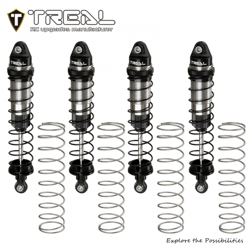 TREAL Mini LMT Shocks Set(4) Aluminum 6061 Front and Rear Assmebly Shock Absorber for 1/18 Losi Mini LMT