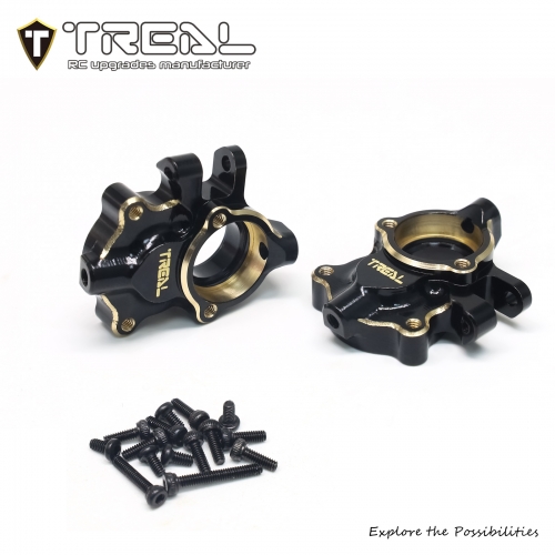 TREAL Brass Front Steering Knuckles Inner Portal Covers Housing