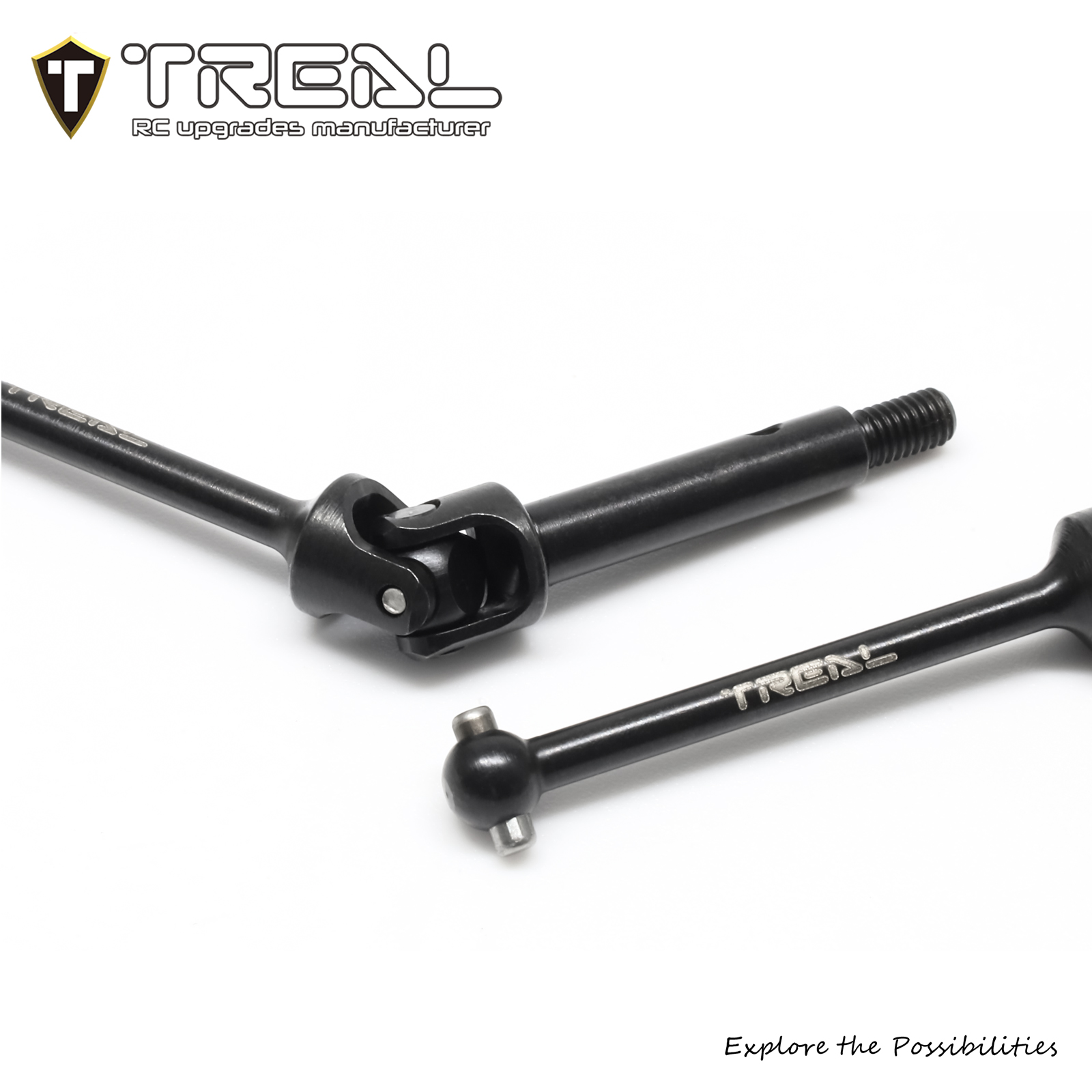 TREAL Harden Steel Front Universal Driveshaft CVD Shafts for Losi
