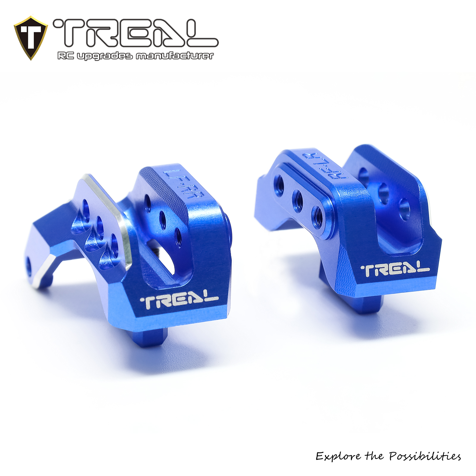 TREAL Aluminum 7075 Front and Rear Shock Mounts for 1/8 Maxx Slash