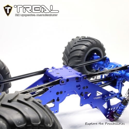 Losi LOS314010 Supporto Superiore In Alluminio A 4 Bracci Nero Mini Lmt