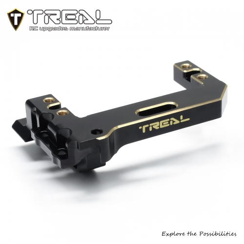 TREAL Brass Servo Mount Heavy Weight Upgrades for 1/10 Vanquish H10 Optic Black(64.6g/0.14lb)