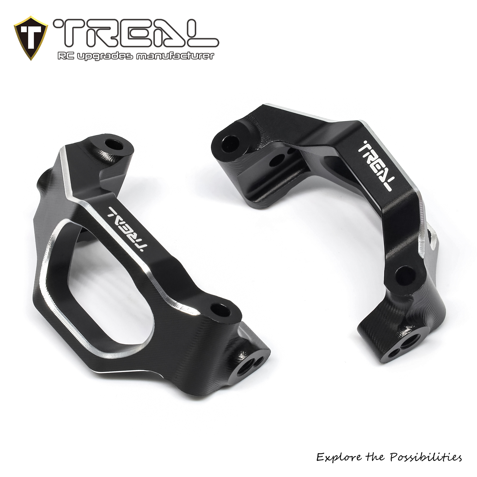 Treal Maxx 1:10 Aluminum 7075 CNC Upgrade Front C hubs Carriers