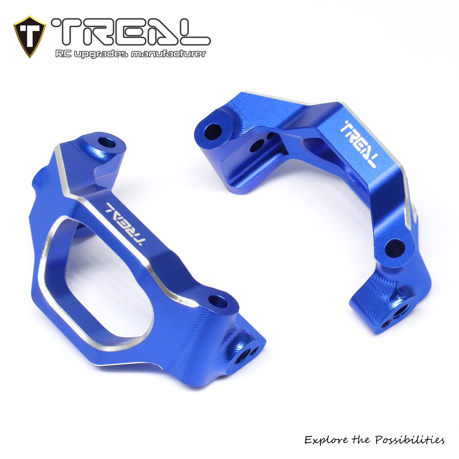 Treal Maxx 1:10 Aluminum 7075 CNC Upgrade Front C hubs Carriers