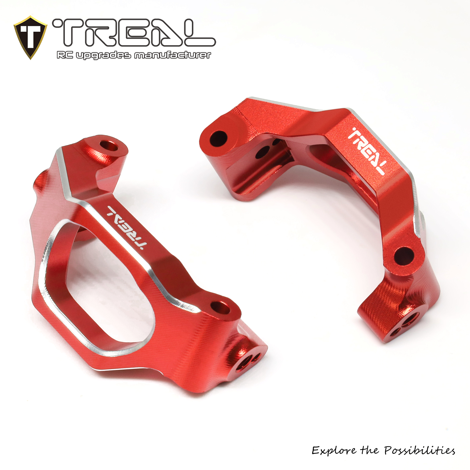 Treal Maxx 1:10 Aluminum 7075 CNC Upgrade Front C hubs Carriers