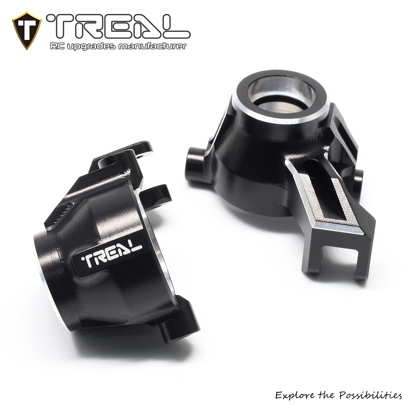 T-MAX 1〜3型用　駆動パーツ一式 Treal MAXX CNC Billet Aluminum 7075 Front Knuckles Arms Set 1:10