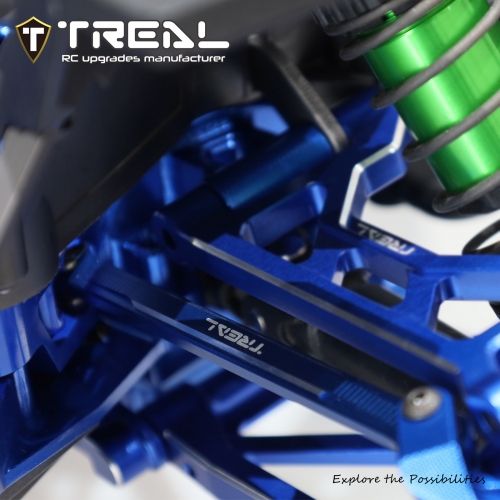 TREAL Aluminum 7075 Front Steering Toe Links Upgrades for Traxxas