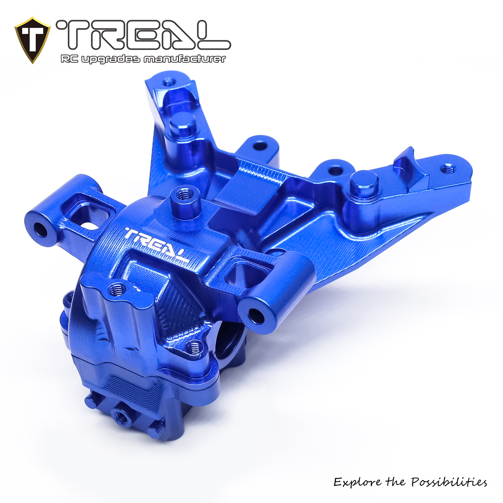 TREAL Aluminum 7075 Front Bulkhead Gearbox Set CNC Machined