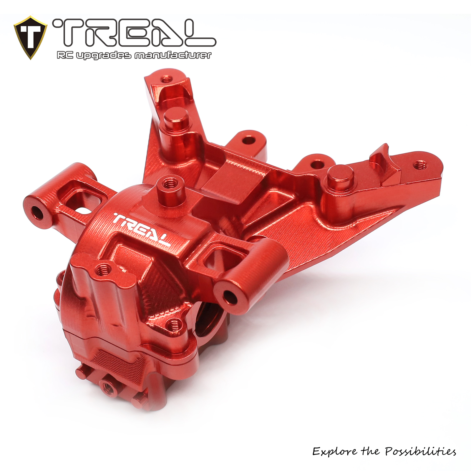 TREAL Aluminum 7075 Front Bulkhead Gearbox Set CNC Machined