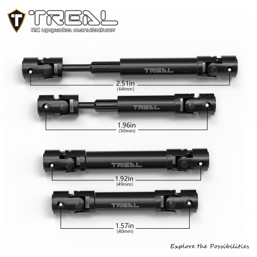TREAL Harden Steel Heavy Duty Center Driveshafts for Redcat 1/18