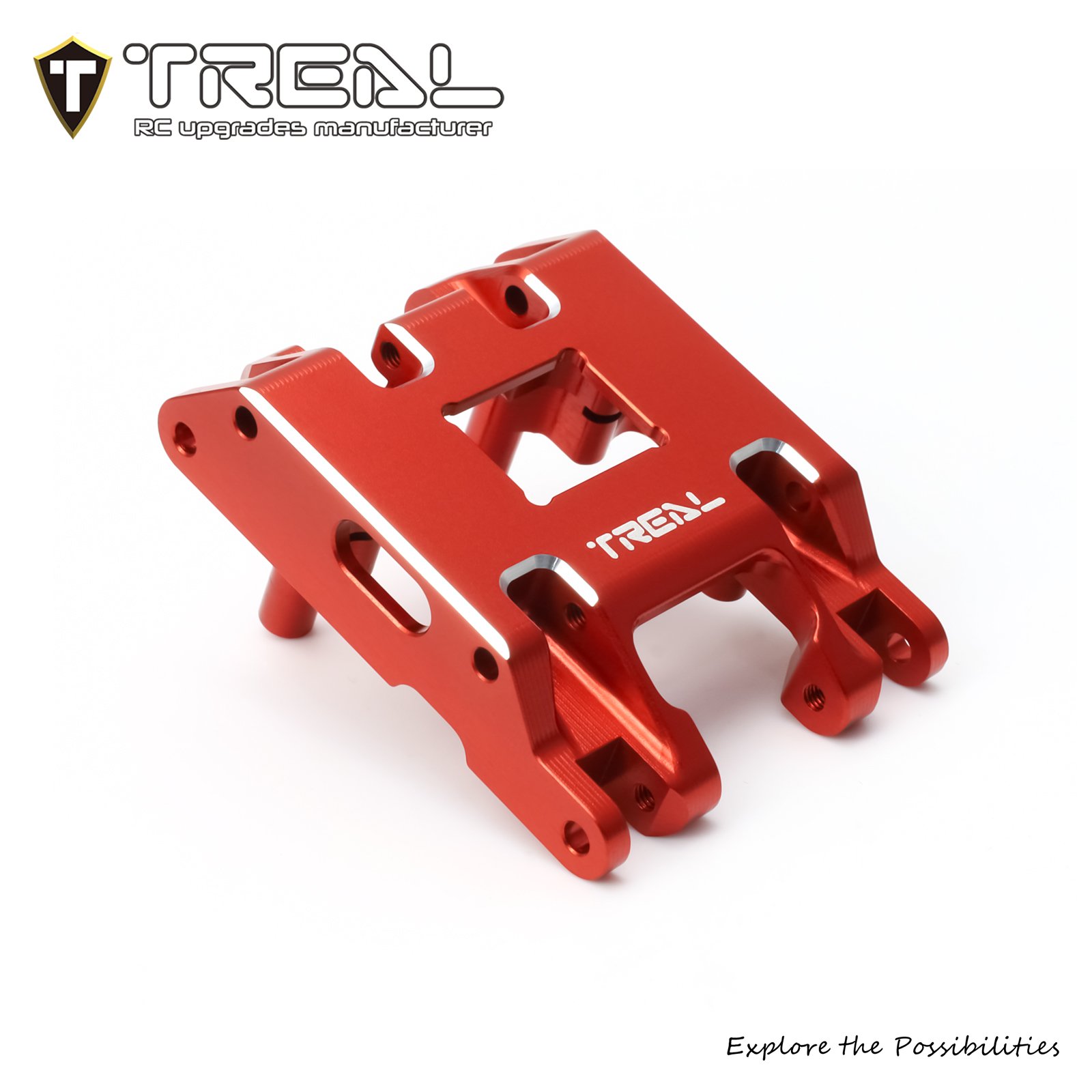 TREAL TRX4MT Center Skid Plate Aluminum 7075 Upgrades for 1/18 TRX
