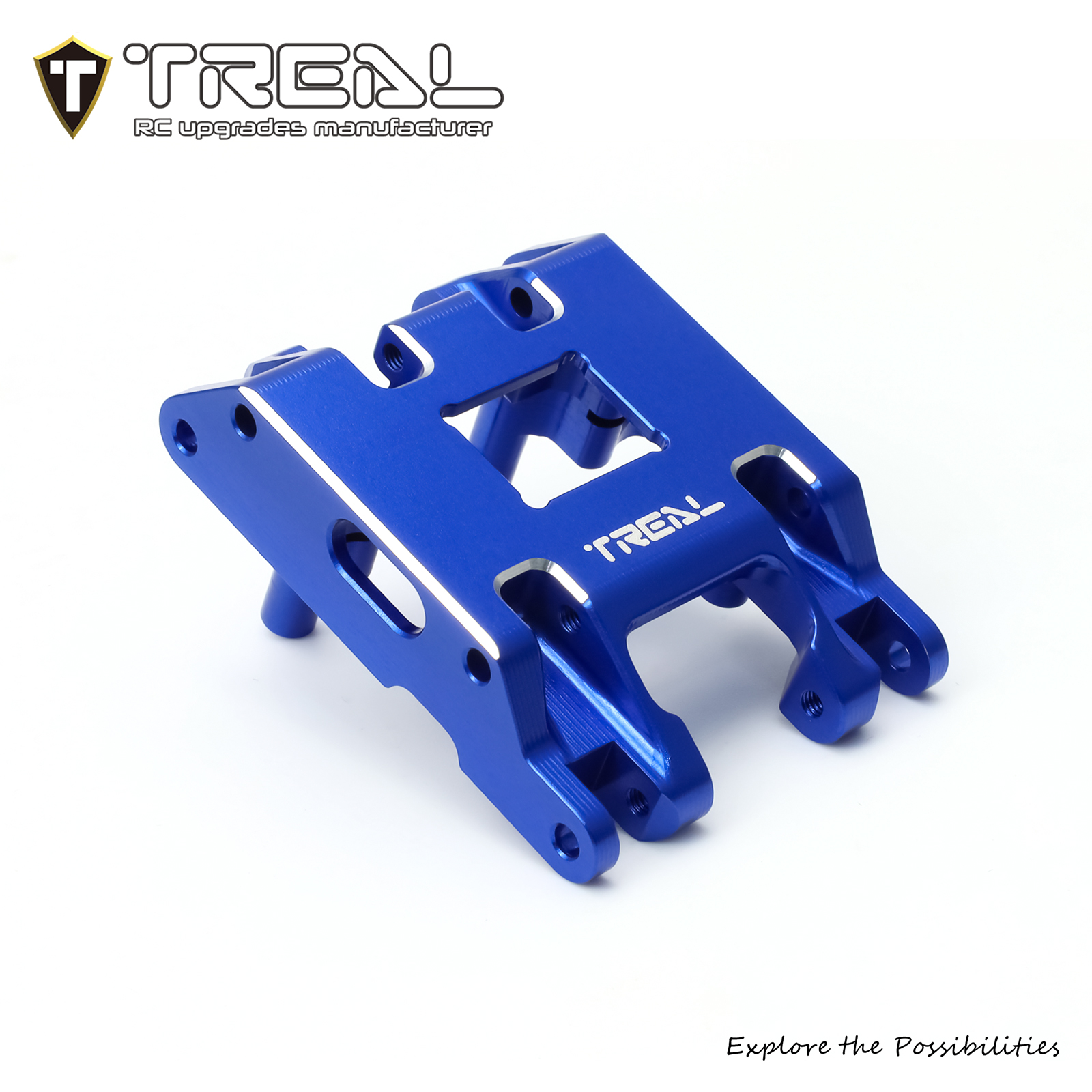 TREAL TRX4MT Center Skid Plate Aluminum 7075 Upgrades for 1/18 TRX
