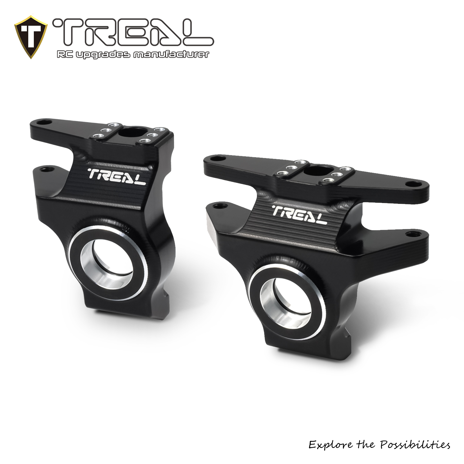 TREAL High-Strength 7075 Aluminum Front Knuckles (2pcs Set) CNC