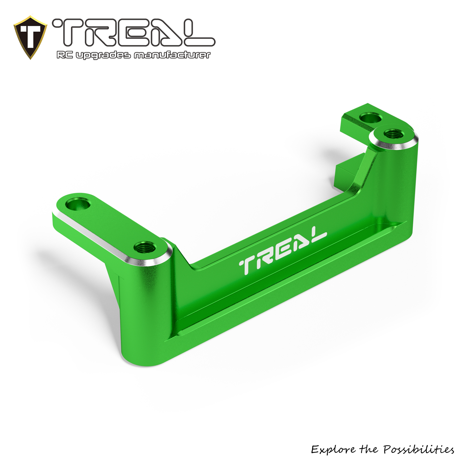 TREAL Aluminum 7075 Front Upper Links Mount Brace for Axial 1/8