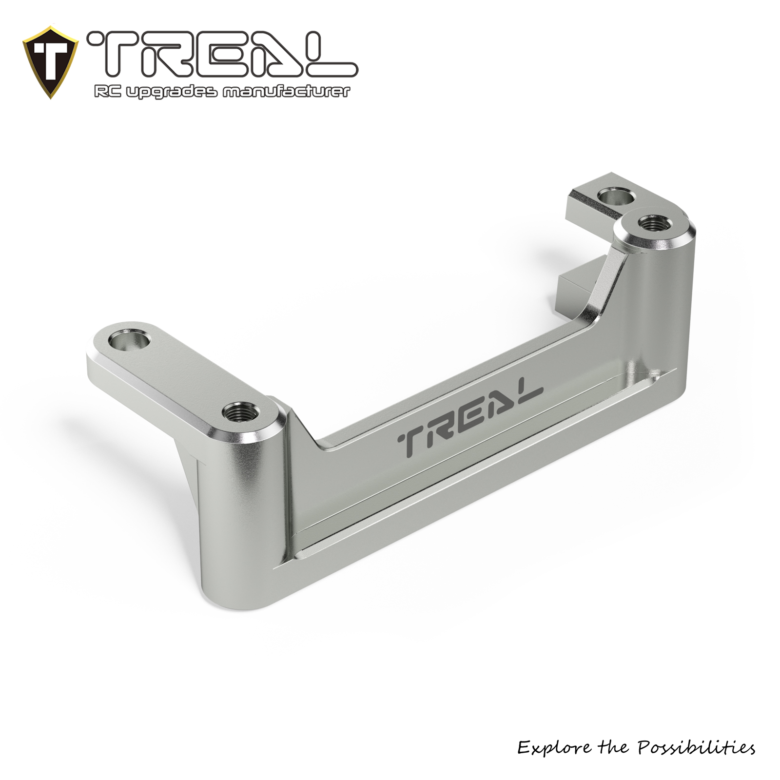 TREAL Aluminum 7075 Front Upper Links Mount Brace for Axial 1/8