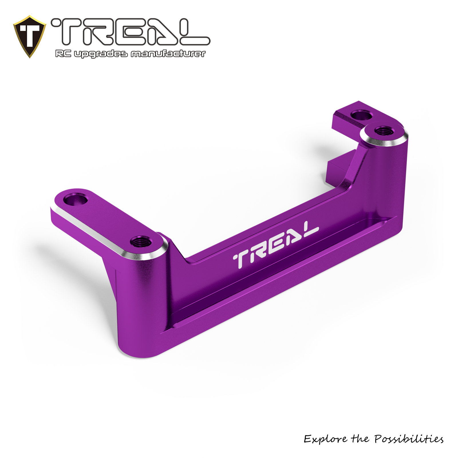 TREAL Aluminum 7075 Front Upper Links Mount Brace for Axial 1/8