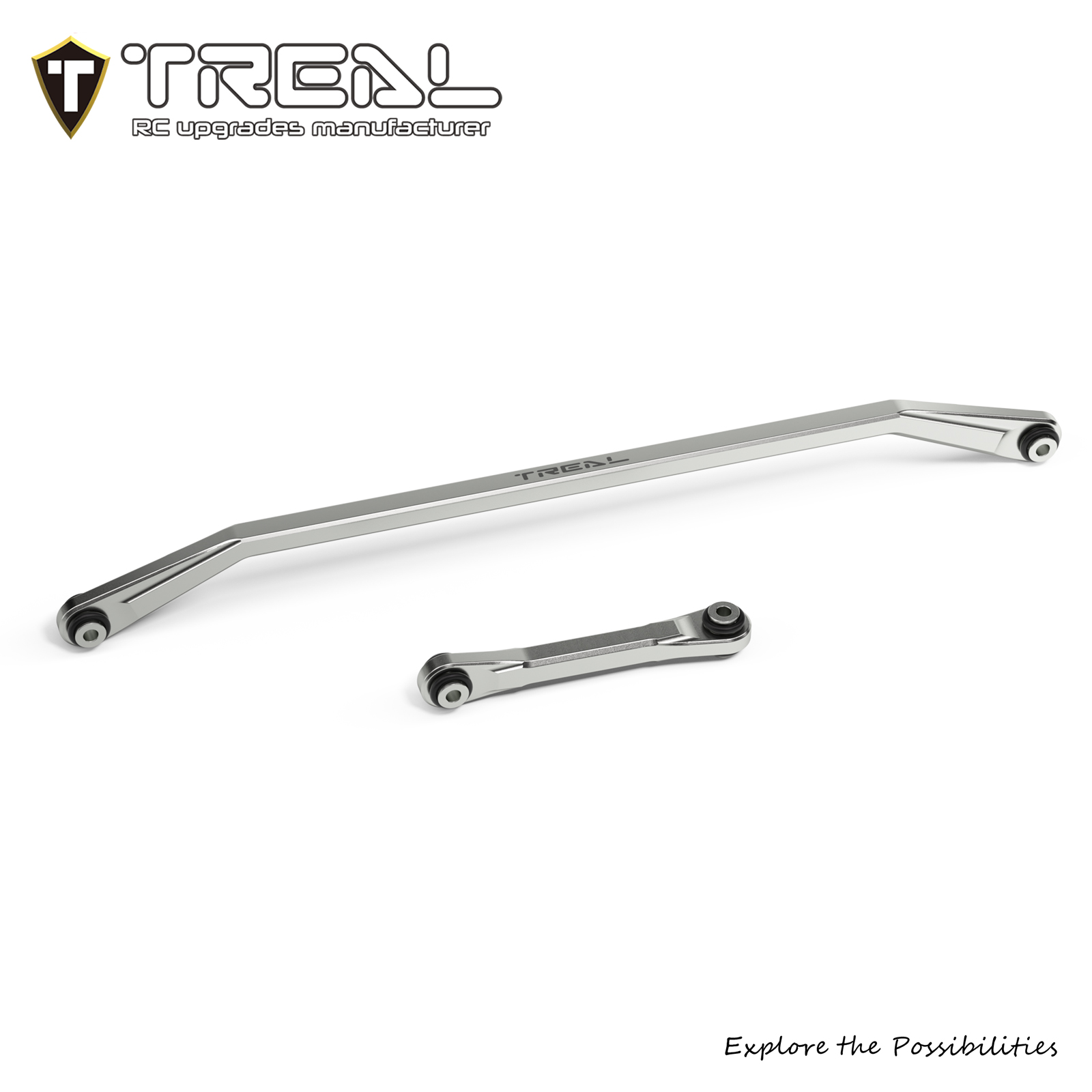 TREAL Aluminum 7075 Front Steering Linkages Set Rod Links for