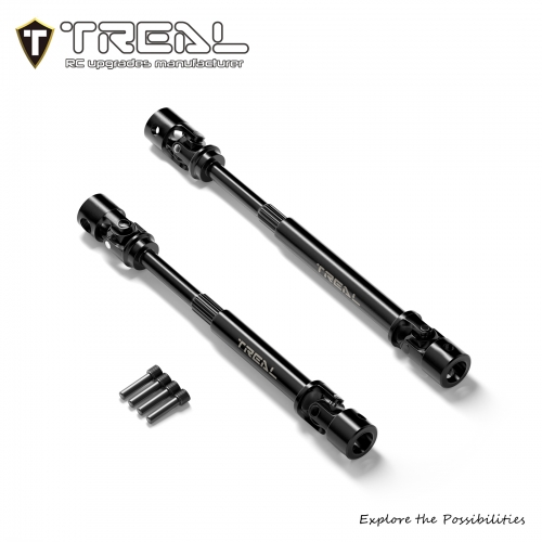 TREAL Harden Steel Center Driveshfts(2pcs) for Axial 1/8